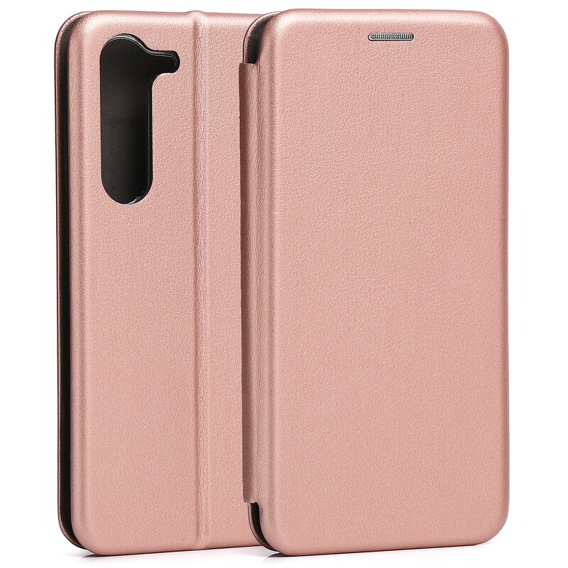 Etui BELINE Book Magnetic do Samsung Galaxy M35 Różowo-złoty