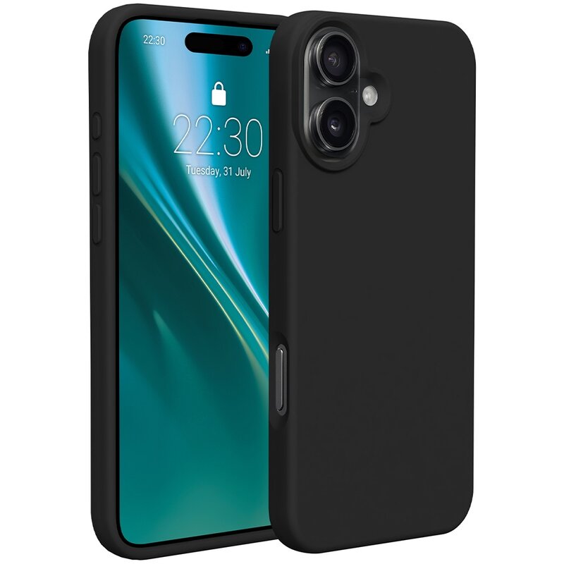 Etteri Silicone Case do iPhone 16 Plus Czarny