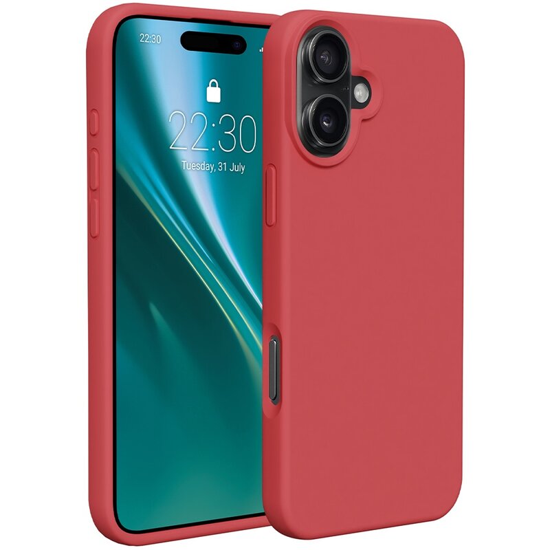Etteri Silicone Case do iPhone 16 Plus Malinowy