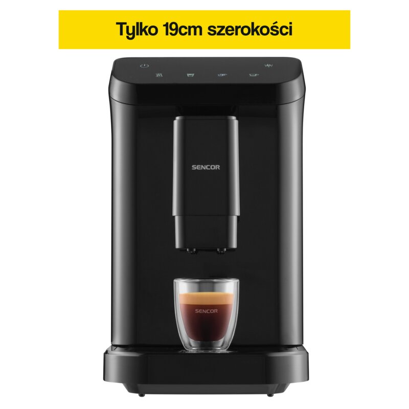 Ekspres ciśnieniowy automatyczny do espresso Sencor SES 6000BK