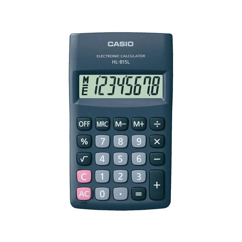 Kalkulator CASIO HL-815L-BK Zasilanie bateryjne, 1 pamięć