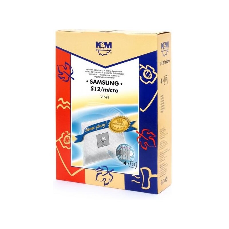 Worki do odkurzaczy K&M Samsung VP-99 Micro bag S12 (4 szt.)