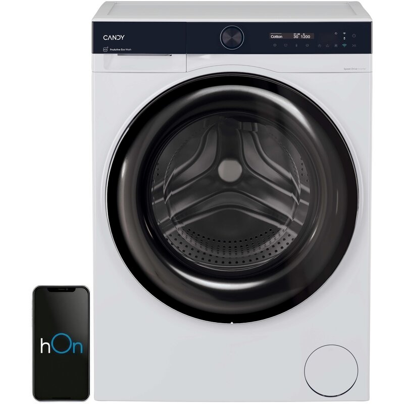 Pralko-suszarka CANDY ProWash&Dry 700 BWS 4128B8-S ProActive EcoWash hOn Szybkie programy Higiena Plus