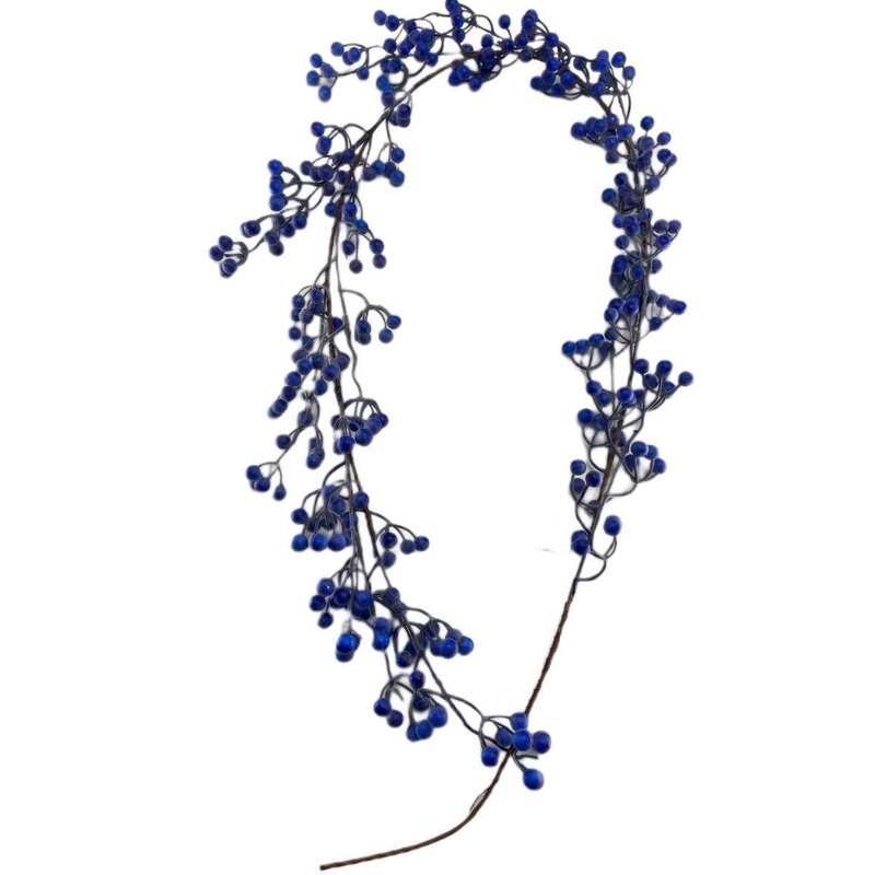 Gałązka dekoracyjna SASKA GARDEN Granatowa Jarzębina 160 cm