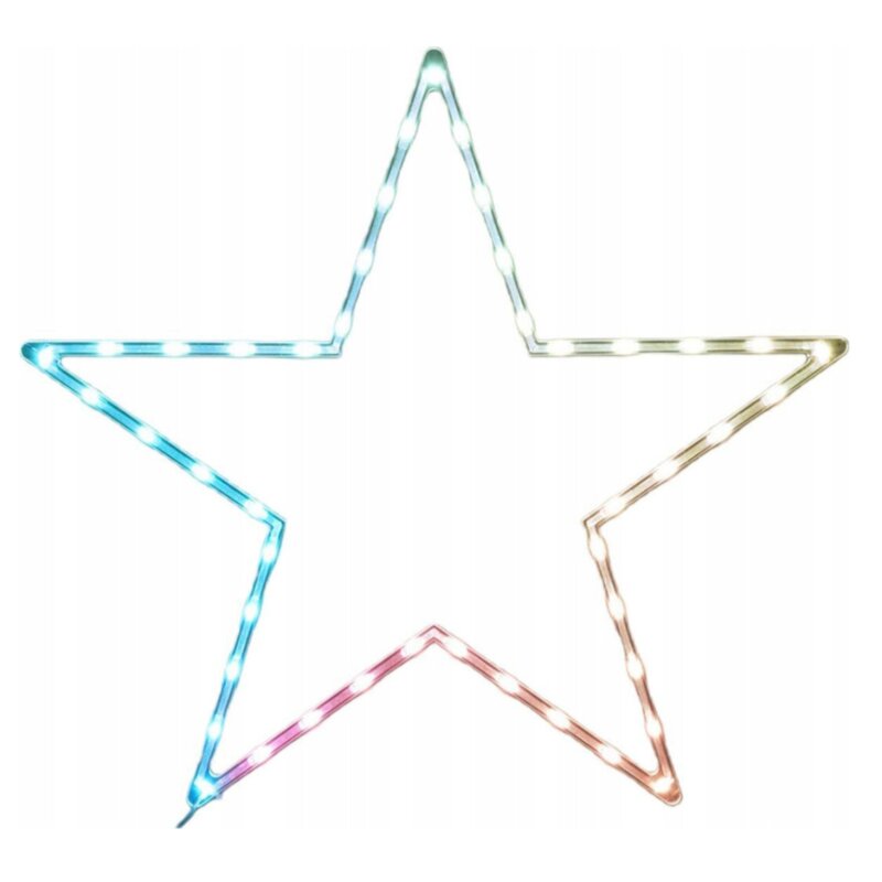 Gwiazda CHRISTMAS DECORATION 7142106 60 cm Transparentny