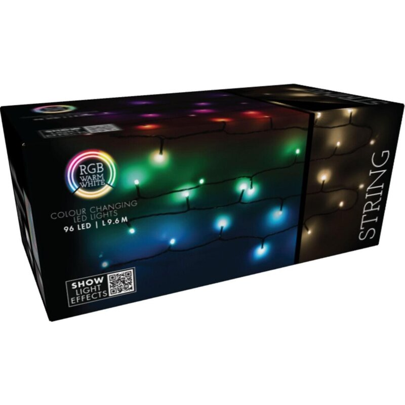 Lampki choinkowe LED CHRISTMAS DECORATION Łańcuch Świetlny RGB 4.6 m sieciowe