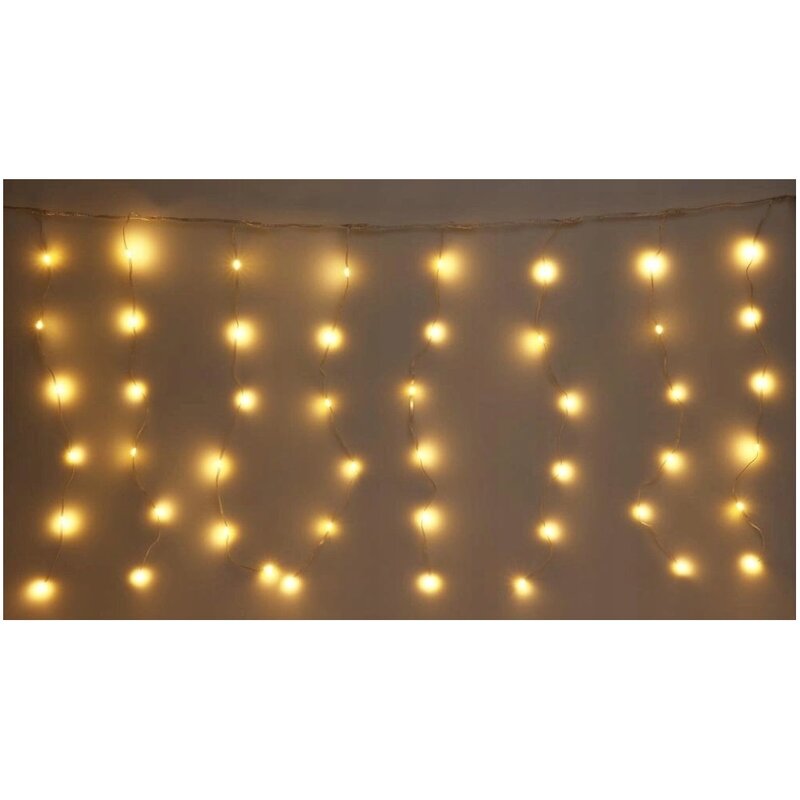 Kurtyna dekoracyjna CHRISTMAS DECORATION 232166 240 LED Sieciowe 6 m Transparentny