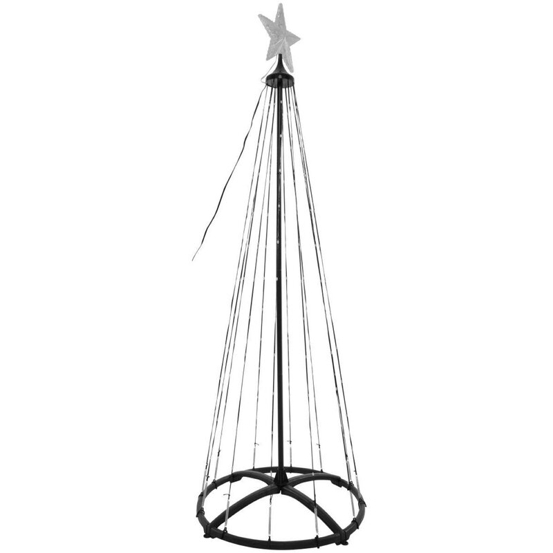 Choinka CHRISTMAS DECORATION 550LED RGB 300 cm Czarny