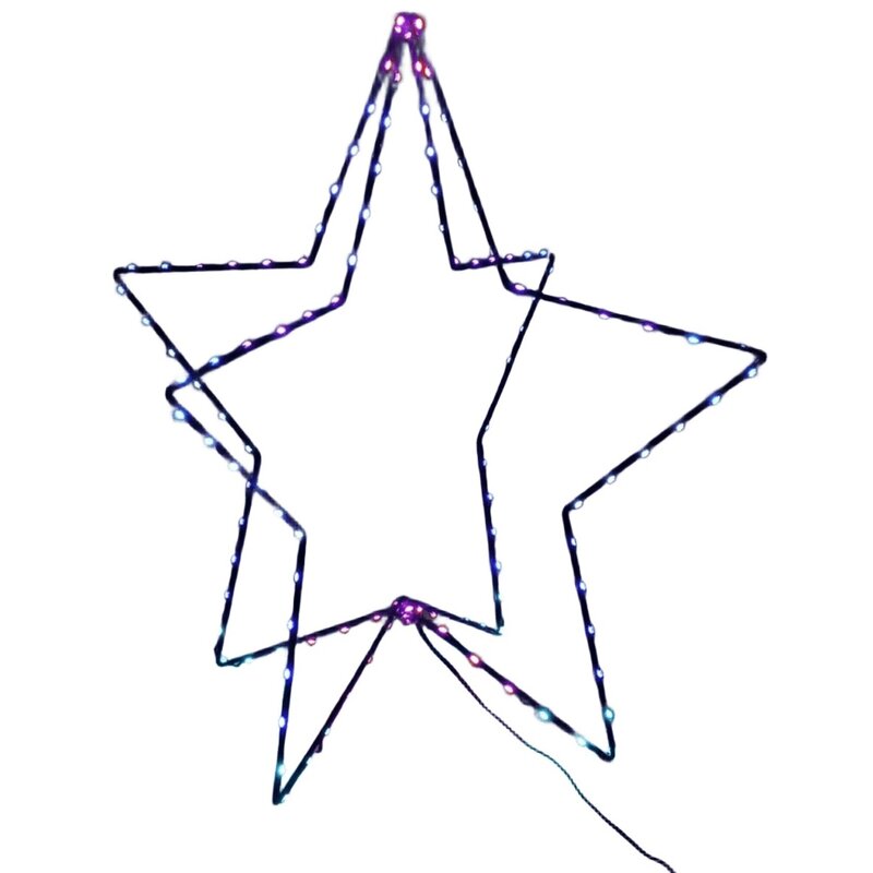 Gwiazda CHRISTMAS DECORATION 149013 80 cm Czarny