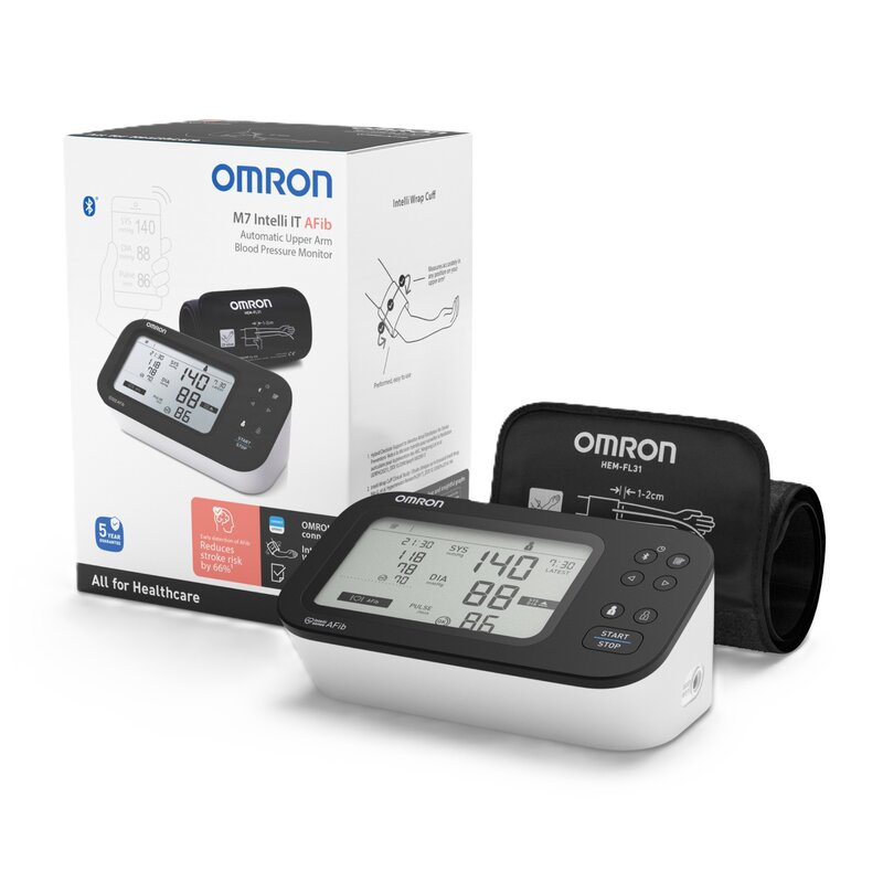 Omron M7 Intelli IT AFib Wykrywanie arytmii