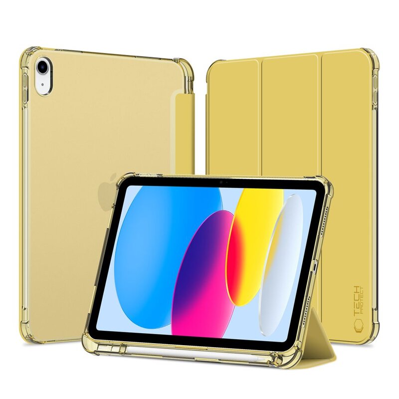 Etui na iPad TECH-PROTECT SC Pen Żółto-matowy