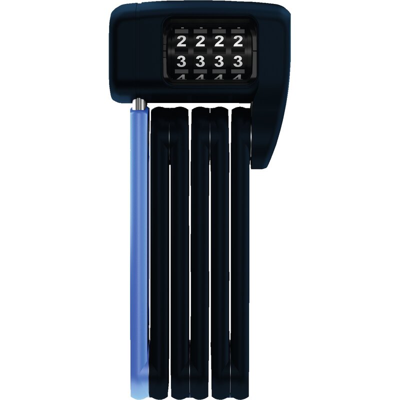 Zapięcie rowerowe ABUS Bordo Lite Mini 6055C/60 Movistar Team Folding Lock Składane Czarno-niebieski
