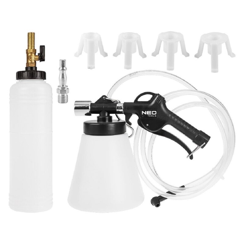 Zestaw do wymiany płynu hamulcowego i odpowietrzania NEO TOOLS 11-268