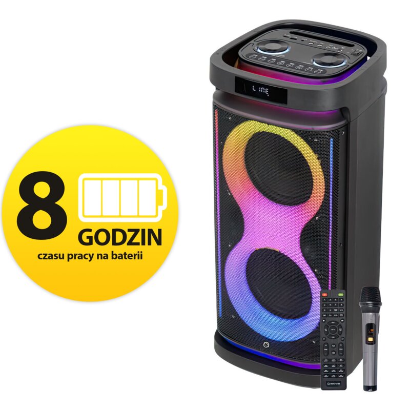 Power audio MANTA SPK0804B160 Hektor Czarny