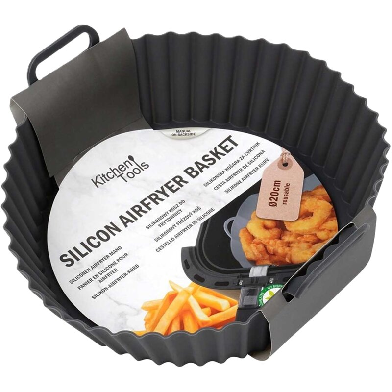 Forma do pieczenia EXTRALINK 279914 do Air Fryera 20 cm Szary