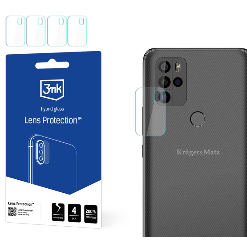 Szkło hybrydowe na obiektyw 3MK Lens Protection do Kruger&Matz Live 10s