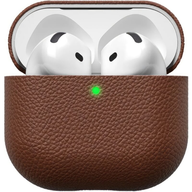 Etui na słuchawki KEYBUDZ Artisan do AirPods 4 Brązowy