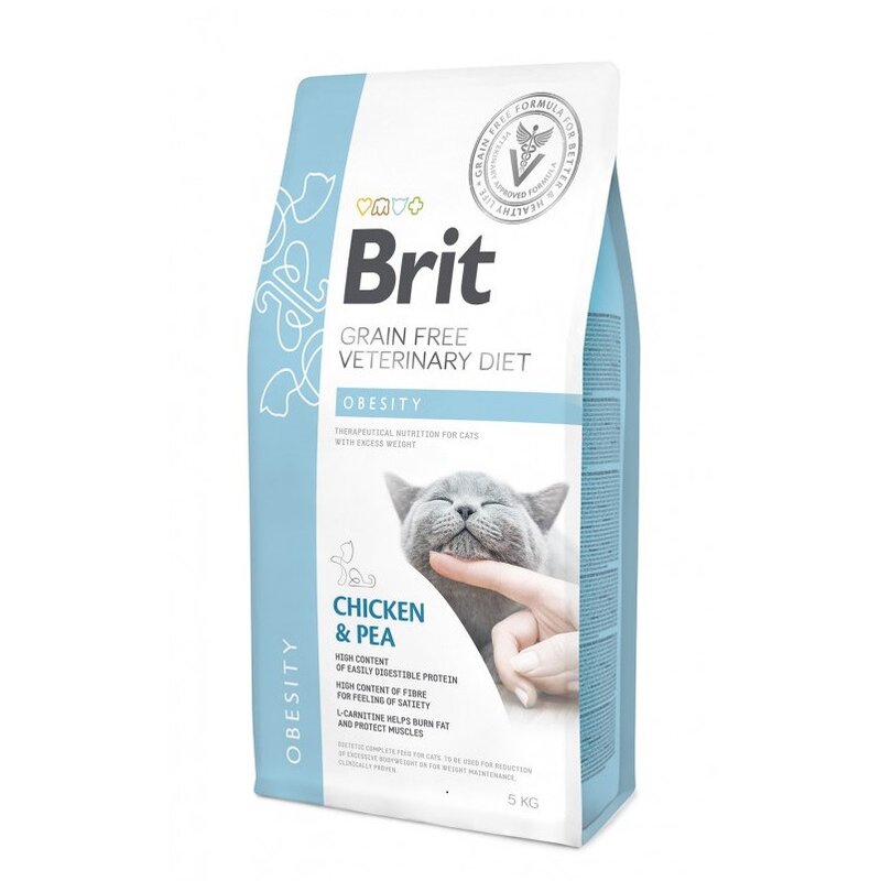 Karma dla kota BRIT Grain Free Veterinary Diets Cat Obesity 5 kg