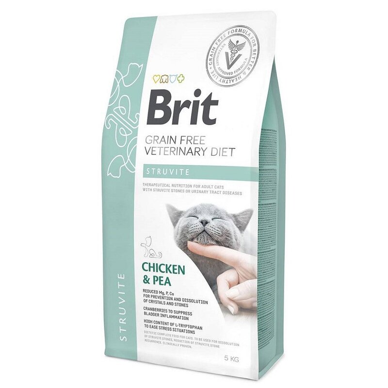Karma dla kota BRIT Grain Free Veterinary Diets Cat Struvite 5 kg