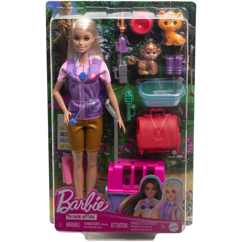 Lalka Barbie You can be anything Ratowniczka zwierząt HRG50