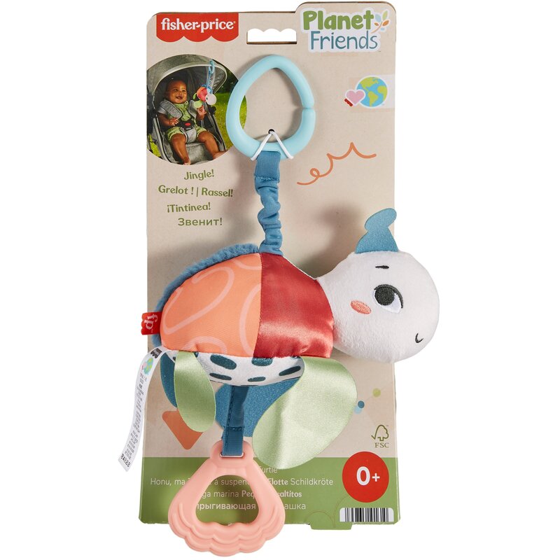 Zawieszka do wózka FISHER PRICE Planet Friends Żółwik zawieszka HKD62