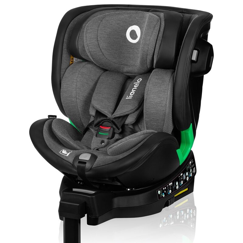 Fotelik samochodowy LIONELO Harmony i-Size 40-150 cm (0-36 kg) Grafitowy