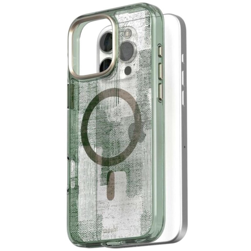 Etui MOSHI iGlaze MagSafe do Apple iPhone 16 Pro Max Przezroczysto-zielony