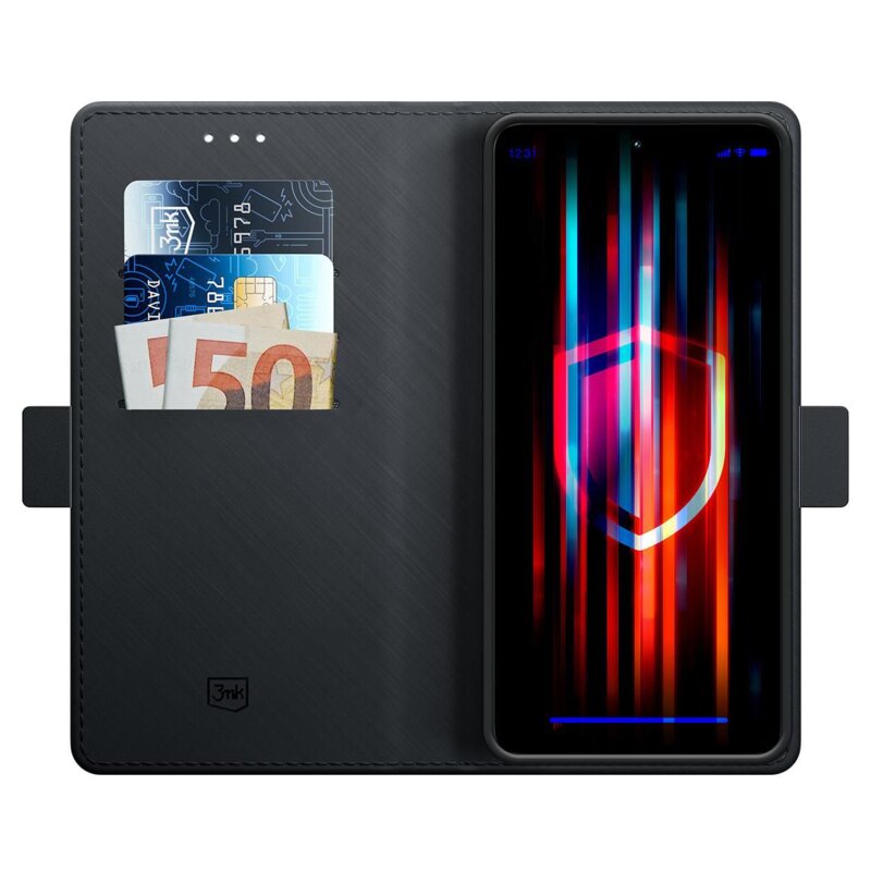Etui 3MK Wallet Case do Motorola Moto G75 Czarny