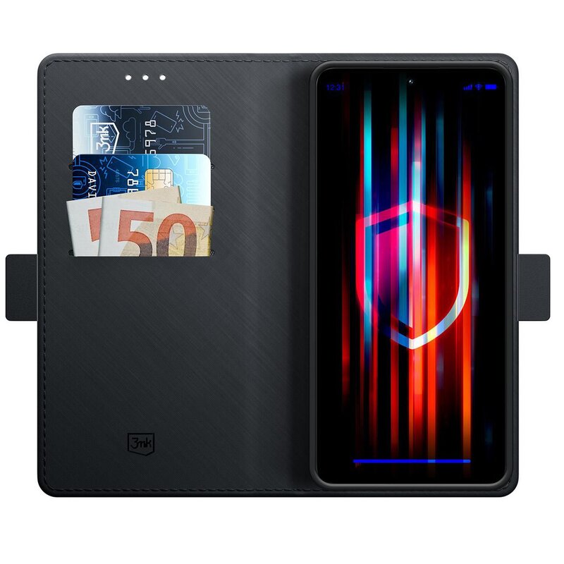3mk Wallet Case do POCO C75 Czarny