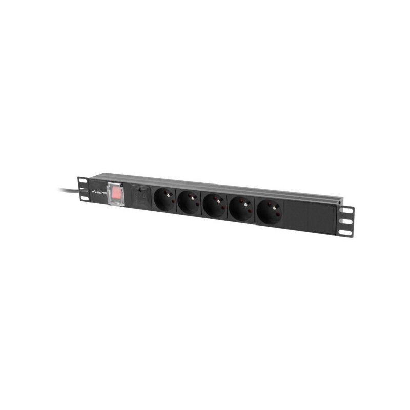 Listwa LANBERG PDU-05E-0200-IEC-BK (2 m) Czarny