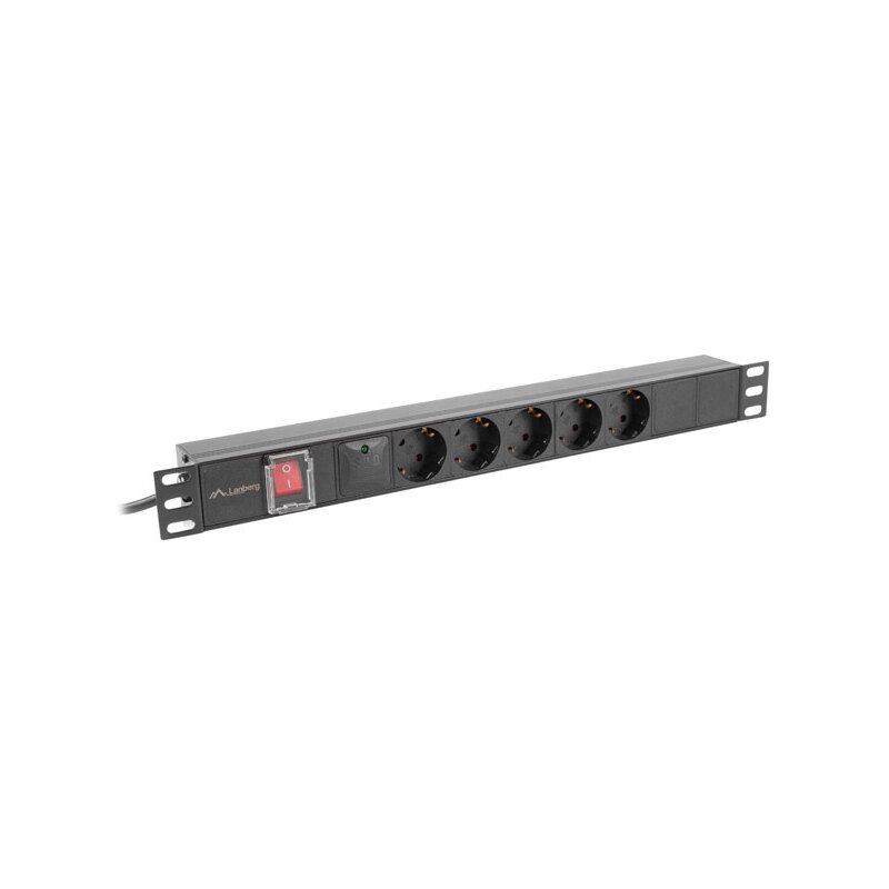 Lanberg RACK PDU 1U 16A 5x 230V Czarny 2m