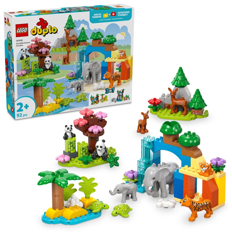 LEGO DUPLO 10446 Rodziny dzikich zwierząt 3 w 1 - odbiór za 0 zł we wszystkich salonach x-kom i Neonet