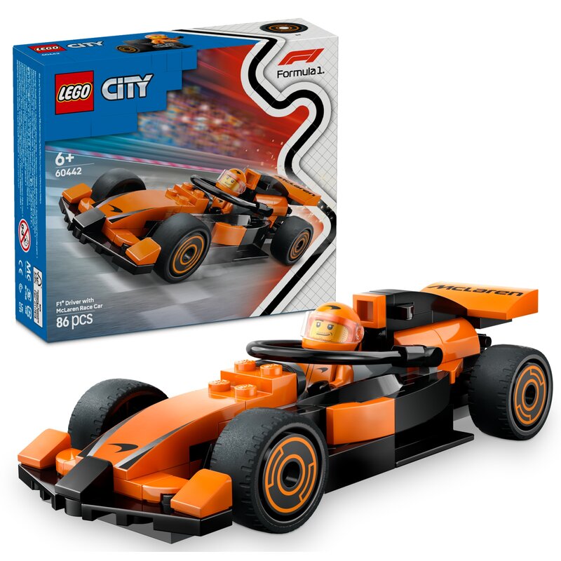 LEGO City 60442 F1® Kierowca i bolid McLaren