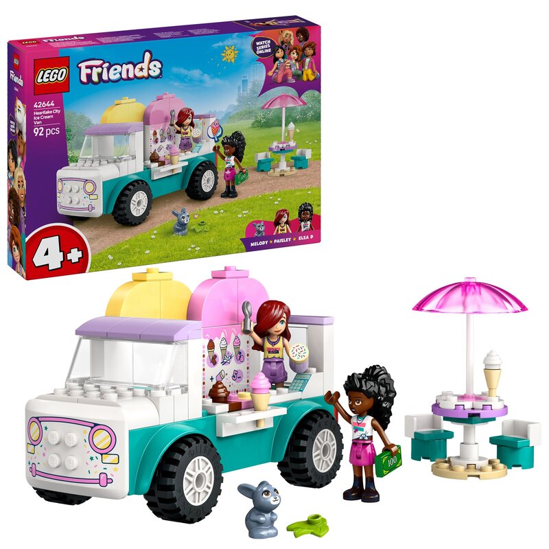 LEGO 42644 Friends Furgonetka z lodami w mieście Heartlake