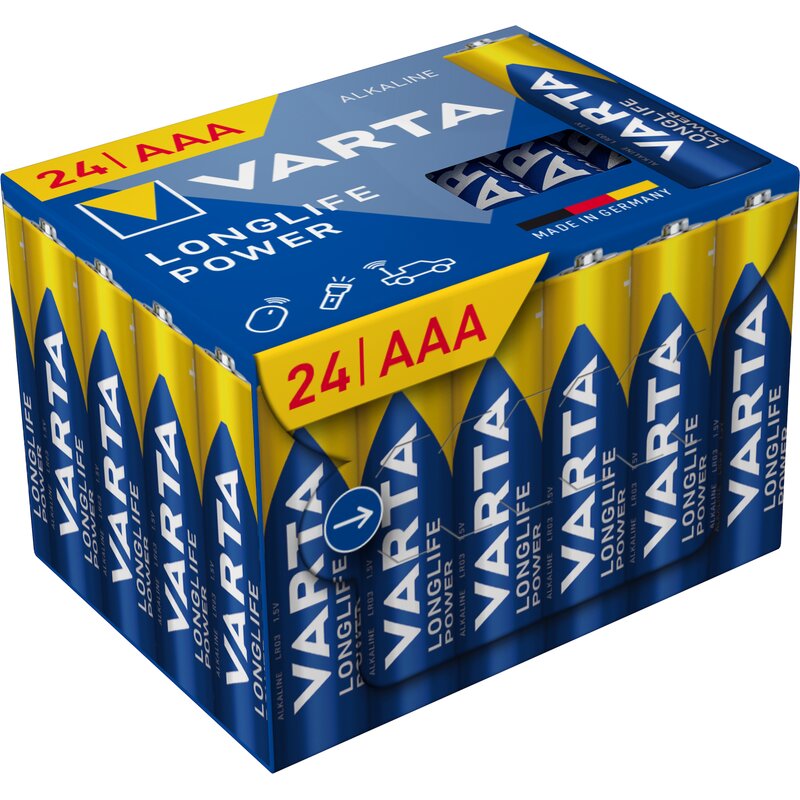 Baterie AAA LR3 VARTA Longlife Power (24 szt.)