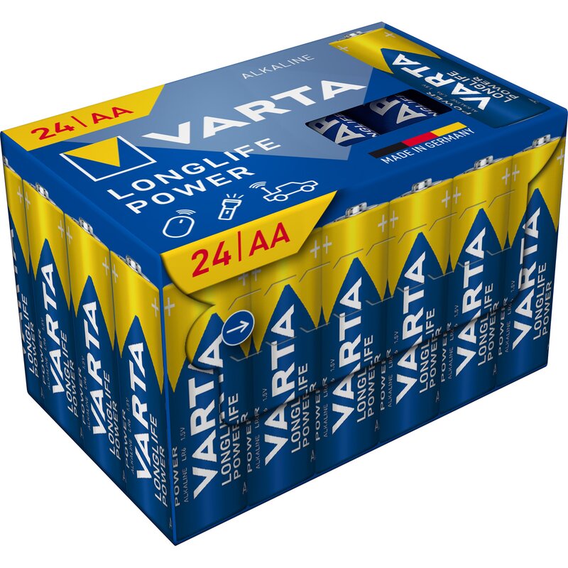 Baterie AA LR6 VARTA Longlife Power (24 szt.)