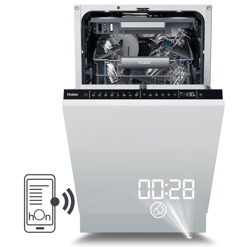 Haier i-Pro Shine Seria 4 XI1C1TB4LPCFB 44,8cm Funkcje AI Automatycznie otwierane drzwi Zdalne sterowanie