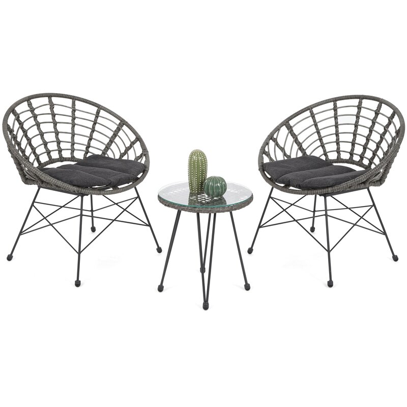 Zestaw mebli ogrodowych HOME & GARDEN Zanzibar Szary