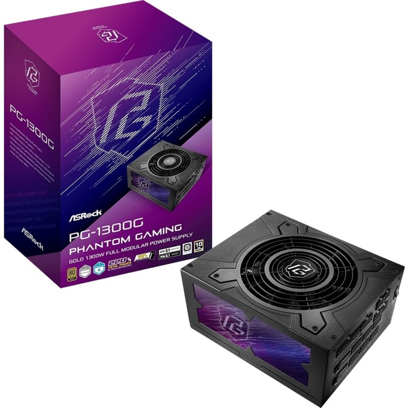 Zasilacz ASROCK Phantom Gaming 1300W 80 Plus Gold