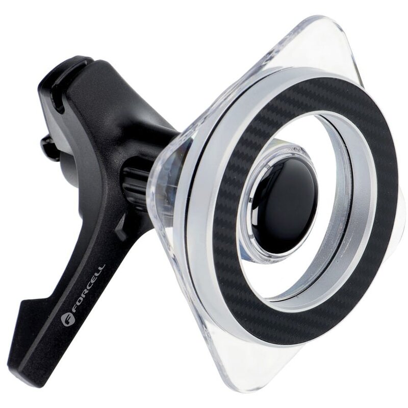 Uchwyt na telefon i smartfon FORCELL F-Grip MagPro Czarny uchwyt samochodowy na kratkę nawiewu