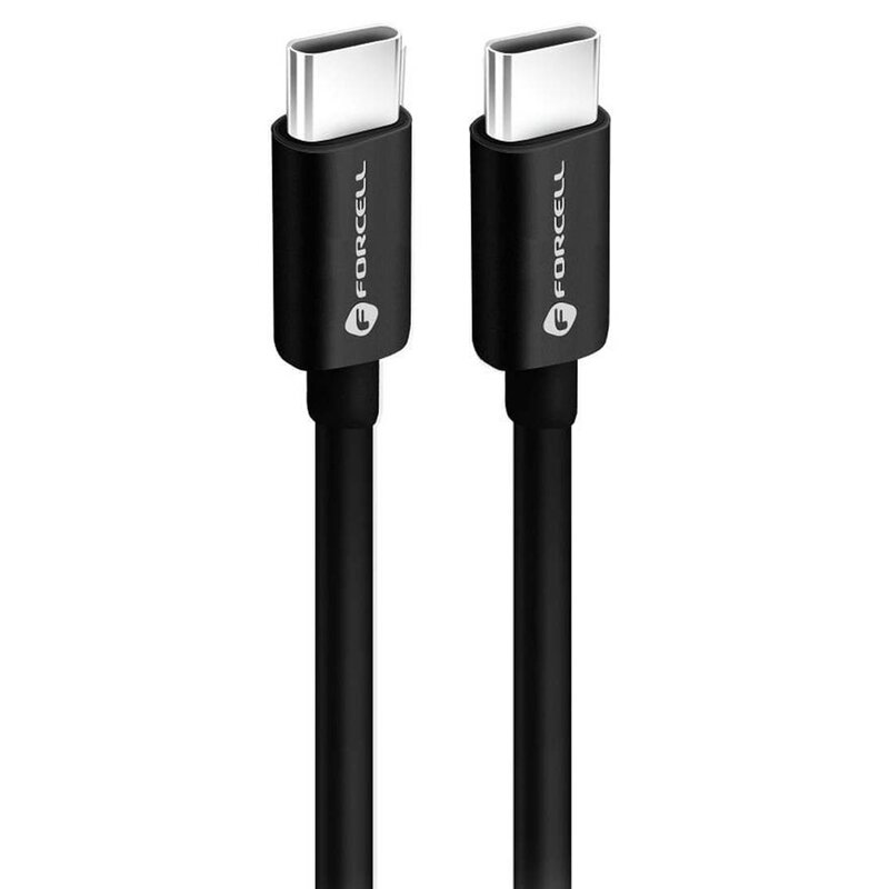 Kabel USB-C - USB-C FORCELL F-Energy C338 60W 1 m Czarny