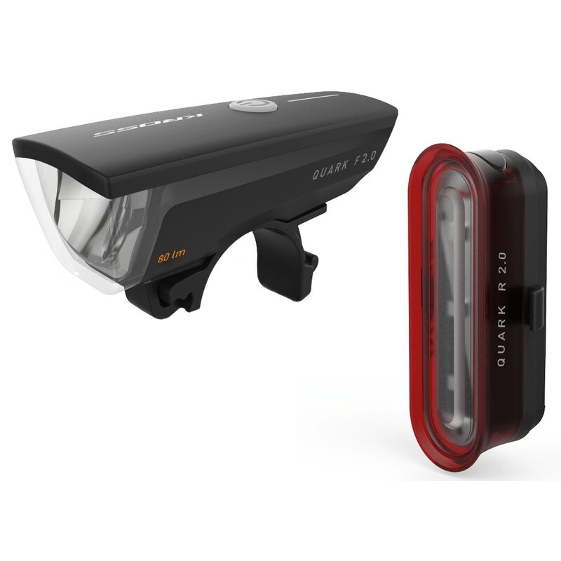 Zestaw lampek rowerowych KROSS Quark Set 2.0 T4COS000078