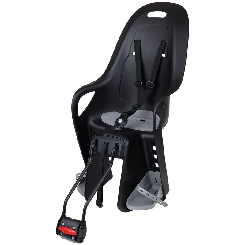 Fotelik rowerowy Polisport Koari Tylny Rura podsiodłowa 22kg Czarny