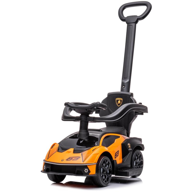 Jeździk ENERO TOYS Sportowe Lamborghini Pomarańczowo-Czarny rączka