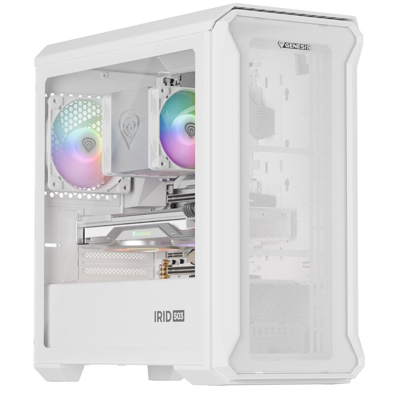 Obudowa GENESIS Irid 503 ARGB Lite Biały