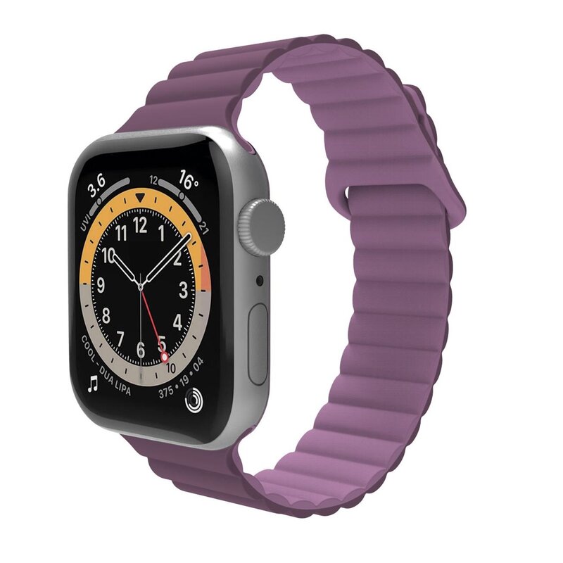 Pasek CELLY Mag do Apple Watch do koperty 42/44/45/49mm Fioletowy