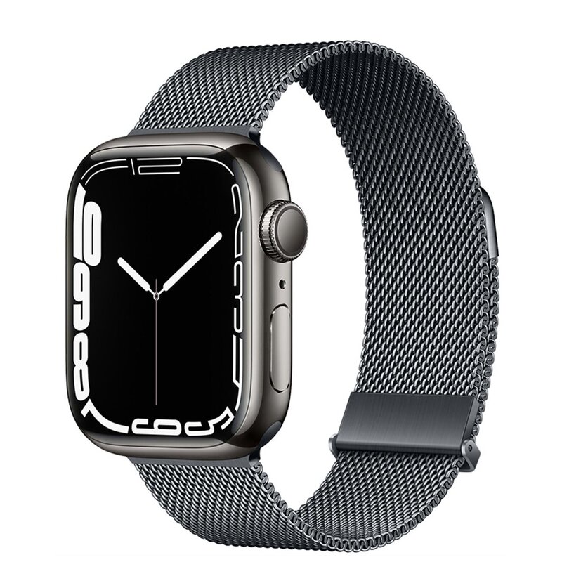Pasek CELLY Milanese do Apple Watch do koperty 42/44/45/46/49mm Czarny