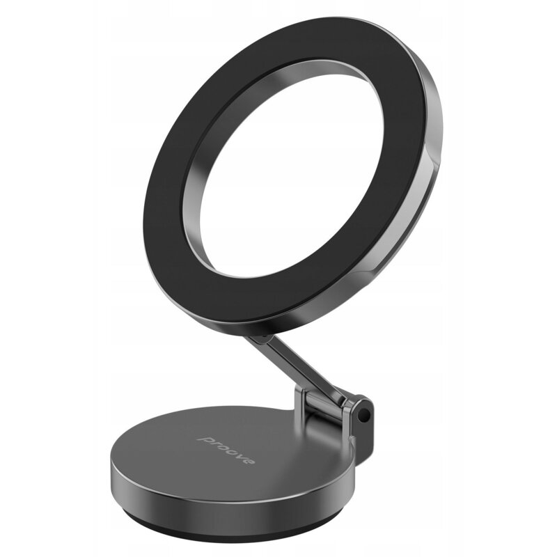 Uchwyt na telefon i smartfon PROOVE Hoop MagSafe Czarny uchwyt samochodowy na szybę i deskę rozdzielczą