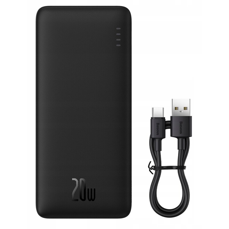 POWERBANK BASEUS 10000 mAh USB USB-C MOCNY 20W SZYBKIE ŁADOWANIE PODRÓŻNY