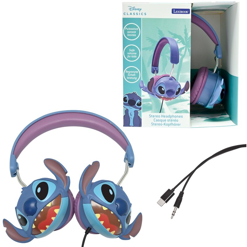 Zabawka słuchawki nauszne LEXIBOOK Stitch HP015D